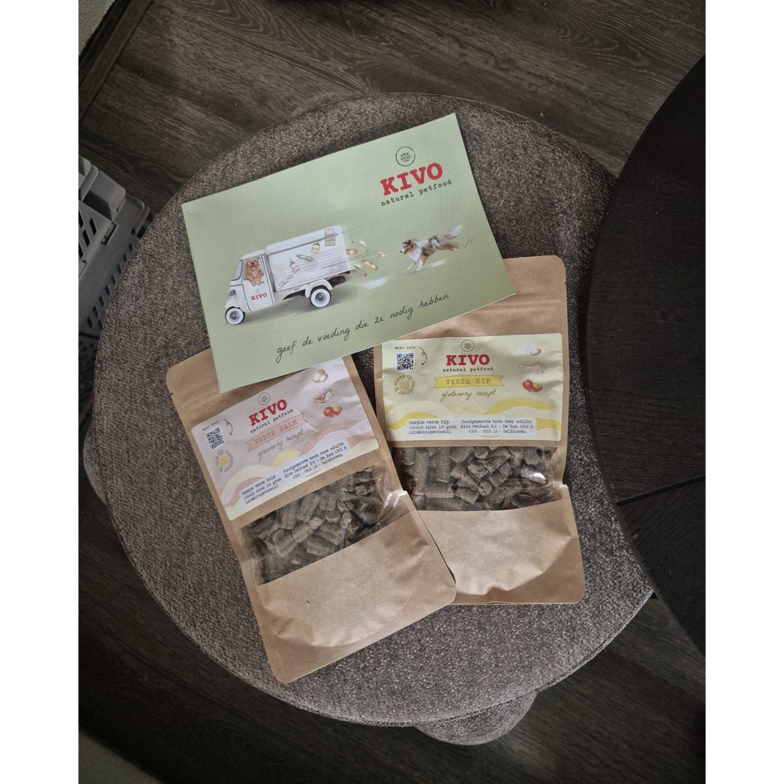 3x Kivo adult honden brokjes - kip, lam & zalm 150g per zak, Dieren en Toebehoren, Ophalen of Verzenden, Hond