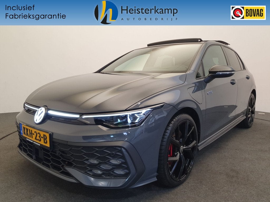 Volkswagen Golf GTE 1.5 eHybrid 272pk DSG/AUT Leder, Pano, W, Auto's, Volkswagen, 12 maanden, 77 km/l, Zwart, 4 cilinders