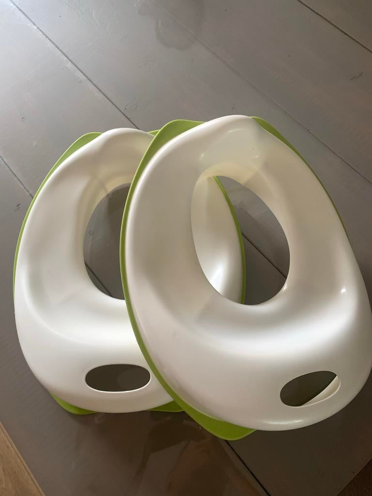 2x Toiletverhoger voor kinderen - Wit/Groen, Ophalen of Verzenden, Zo goed als nieuw