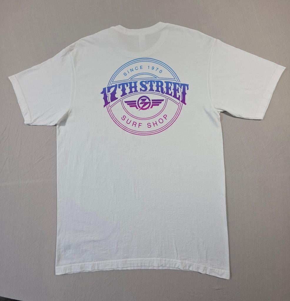 17th Street Surf Shop T-shirt Maat M Wit, Tultex, Wit, Onbekend, Zo goed als nieuw