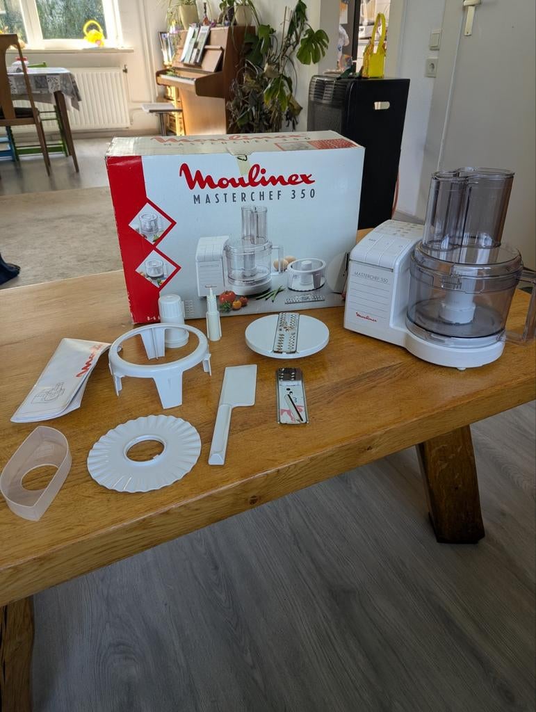 Moulinex Masterchef 350 Keukenmachine, Witgoed en Apparatuur, Keukenmixers, 4 liter of meer, 3 snelheden of meer, Ophalen of Verzenden