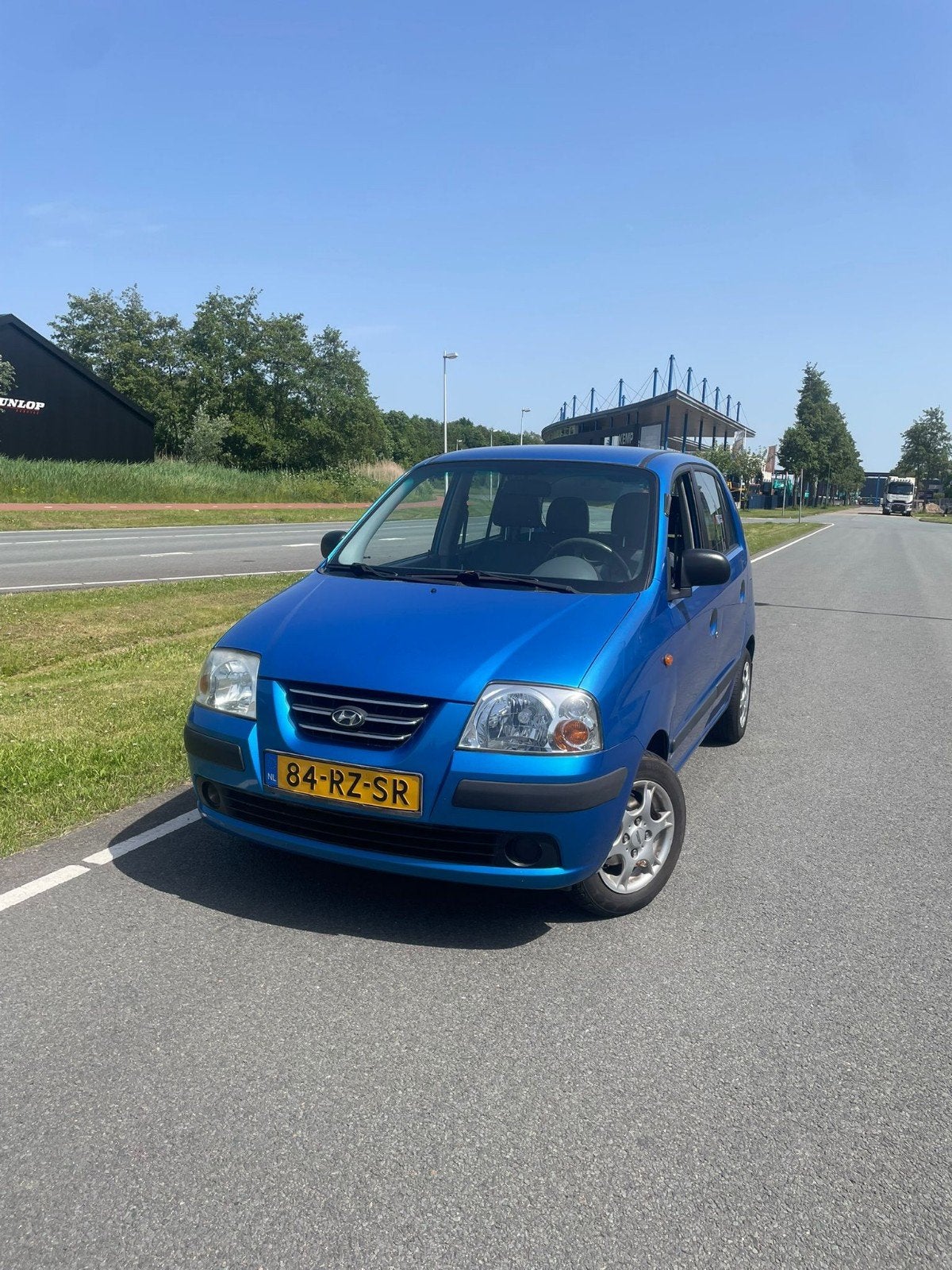 Hyundai Atos 1.1 2005 Blauw, Voorwielaandrijving, 31 €/maand, 4 cilinders, Origineel Nederlands