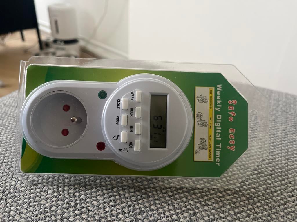 Digitale Timer Schakelaar - Safe Easy Weekly Digital Timer, Doe-het-zelf en Verbouw, Meetapparatuur, Zo goed als nieuw, Ophalen of Verzenden