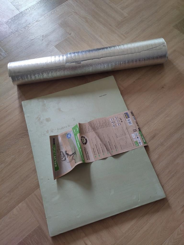 Restje vloerisolatie van de Hornbach., Ophalen