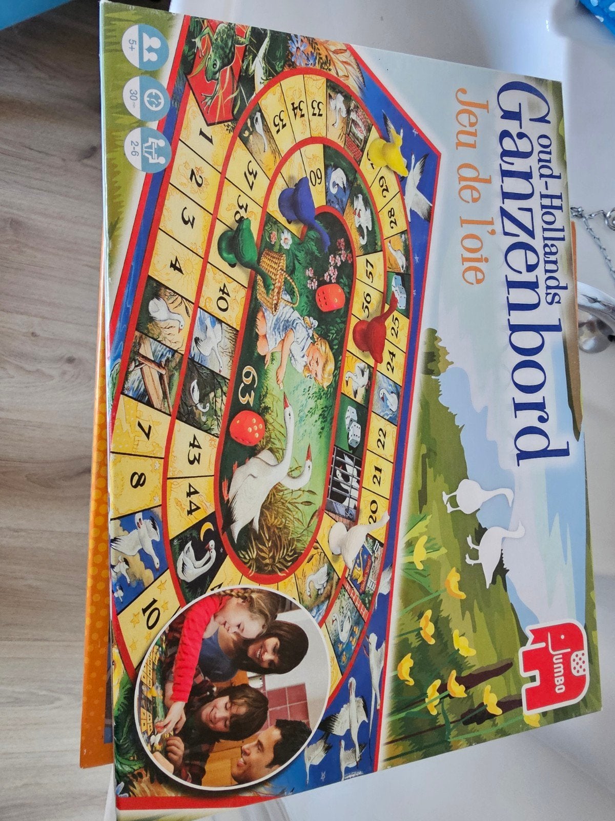 Oud-Hollands Ganzenbord spel van Jumbo, Vijf spelers of meer, Ophalen, Gebruikt, Jumbo