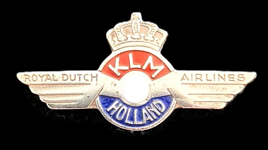 KLM Holland- Royal Dutch Airlines speld, Verzenden, Zo goed als nieuw, Transport, Speldje of Pin