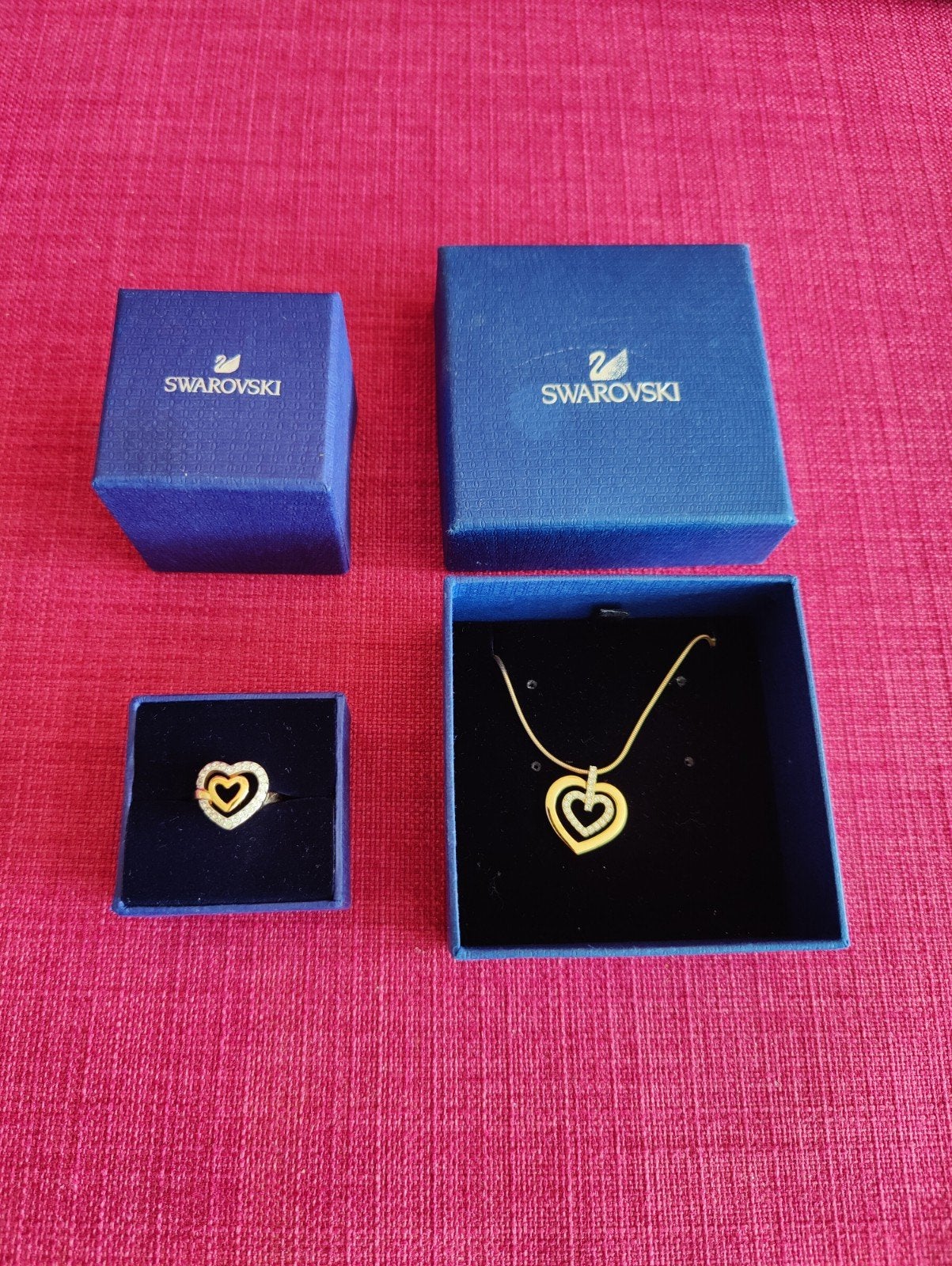 Swarovski ketting met zelfde ring, Ophalen of Verzenden, Nieuw, Sieraad of Horloge