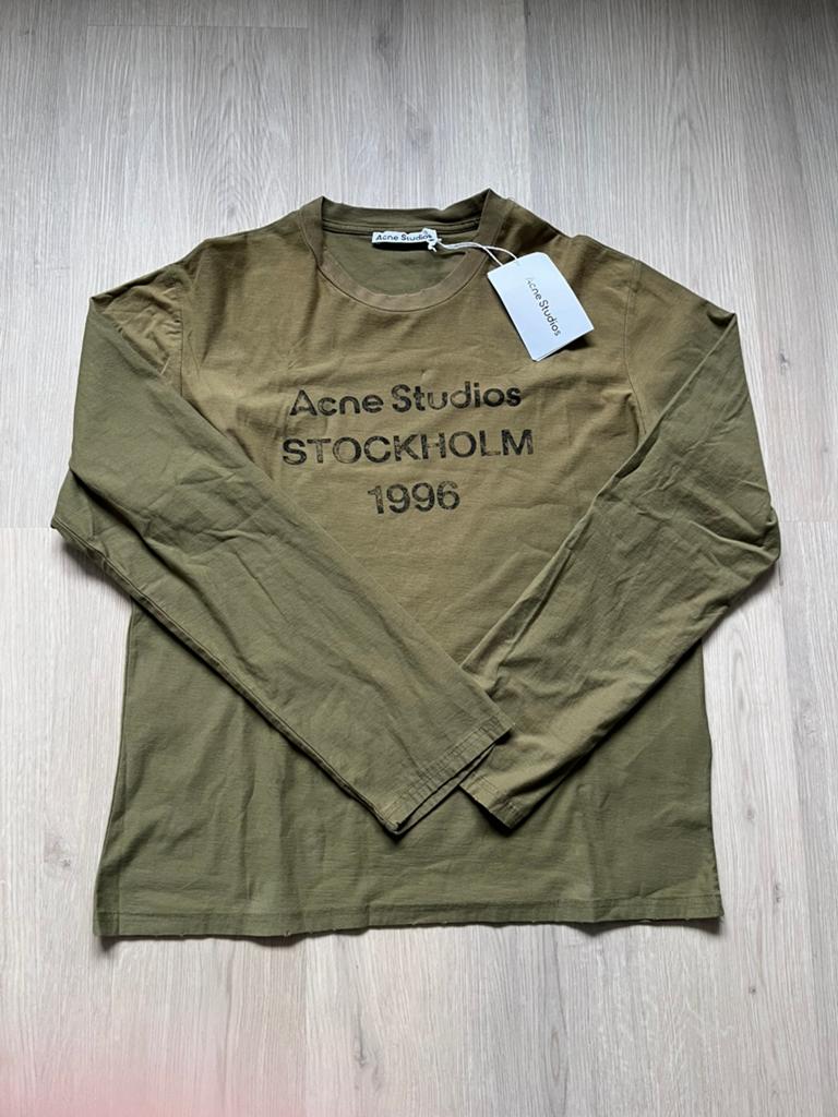 Acne studios longsleeve Khaki Maat:M, Ophalen of Verzenden, Zo goed als nieuw, Groen