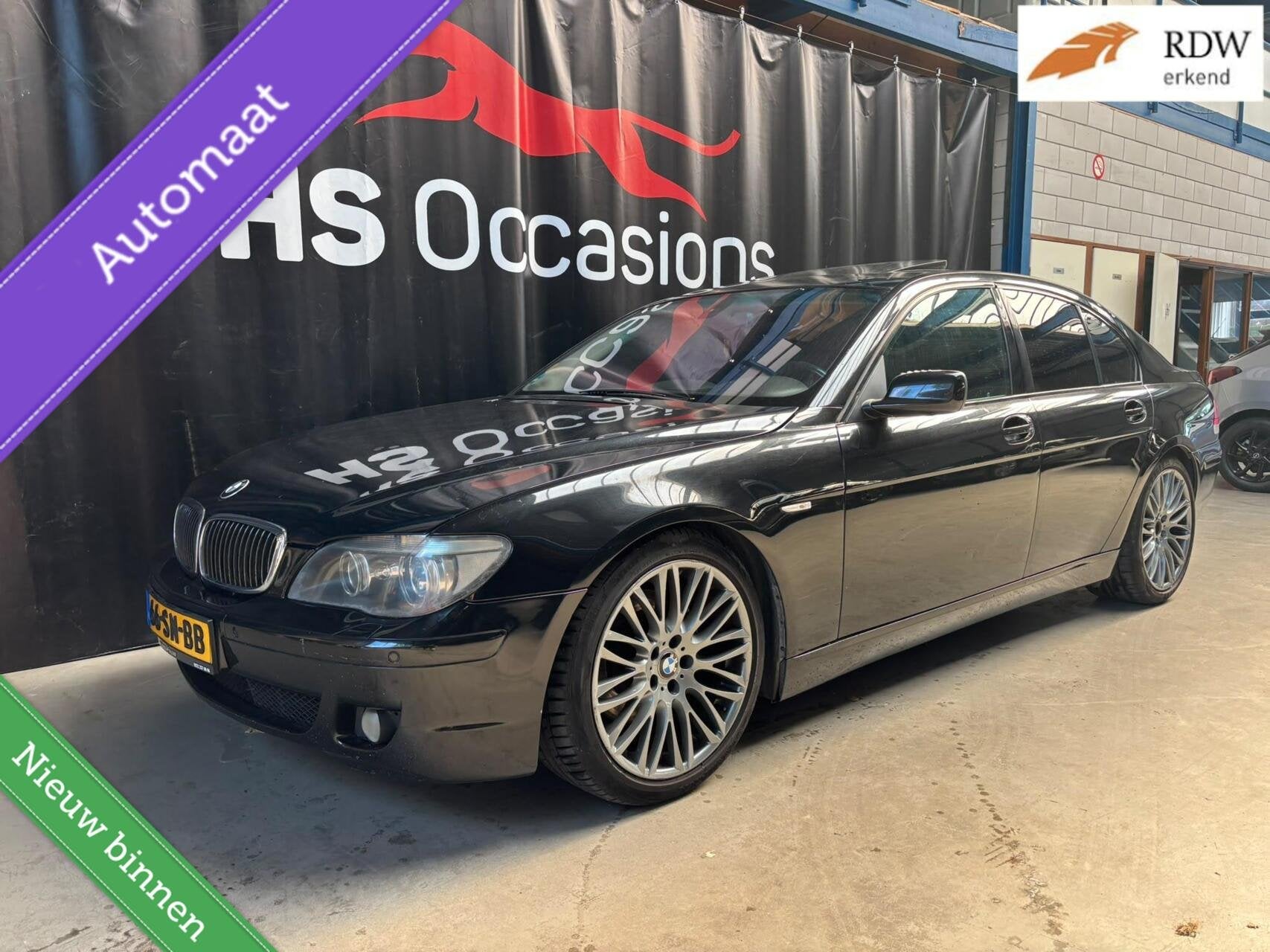BMW 7-serie 730d Executive Airco cruise schuifdak, Automaat, Achterwielaandrijving, Gebruikt, Zwart