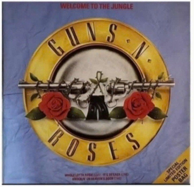 Guns N' Roses Welcome To The Jungle Poster Sleeve Vinyl, LP, Hardrock, Ophalen of Verzenden, 12 inch