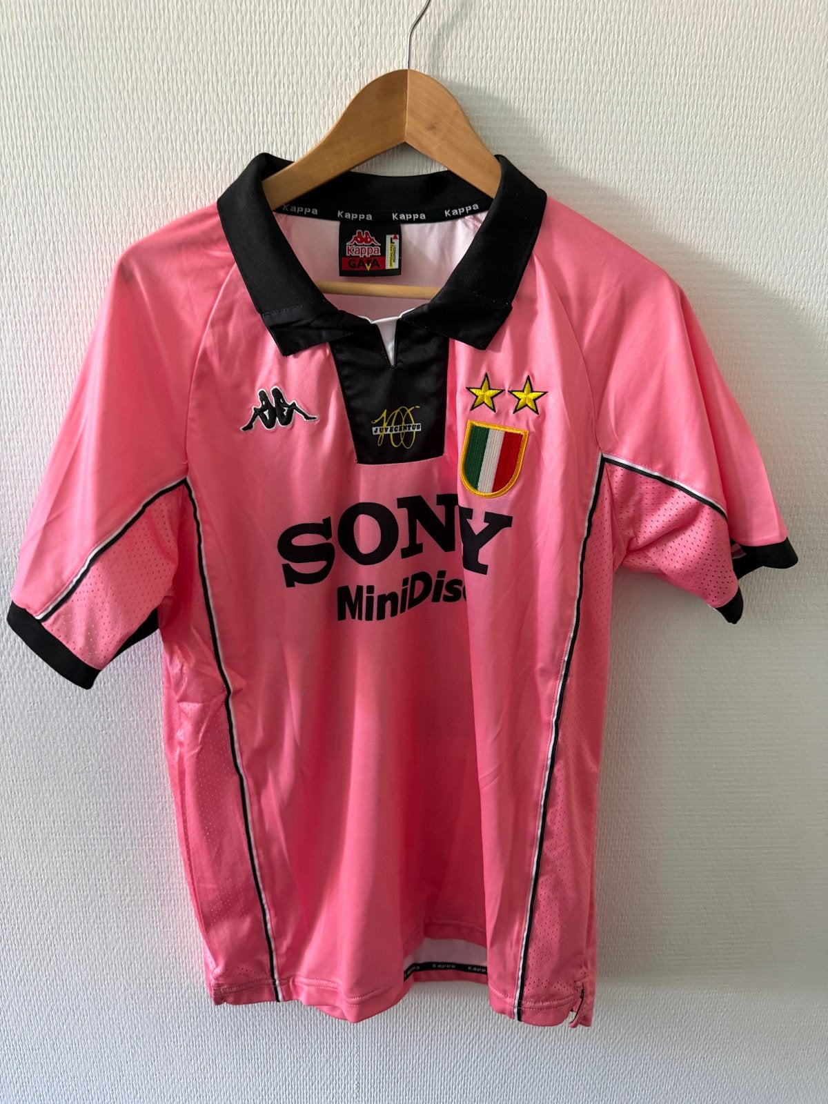 Juventus Zidane 21 Roze Shirt Kappa Sony MiniDisc, Kleding | Heren, Maat 52/54 (L), Verzenden, Zo goed als nieuw, Roze