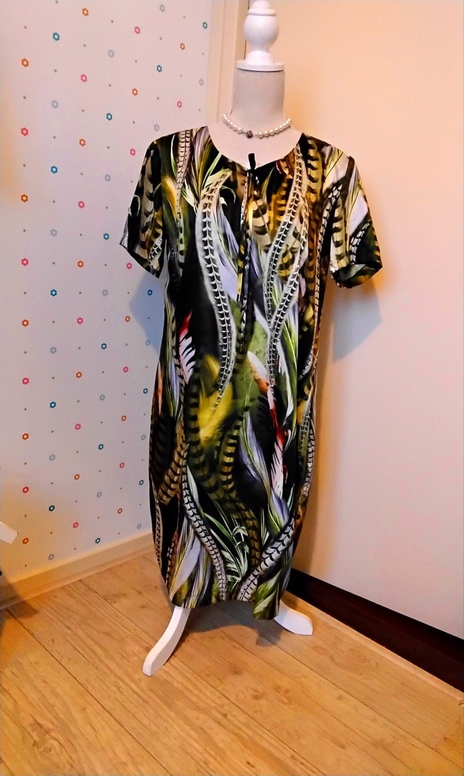 Lilytime,, mooie print  jurk,  mast 42., Overige kleuren, Maat 42/44 (L), Ophalen of Verzenden, Zo goed als nieuw