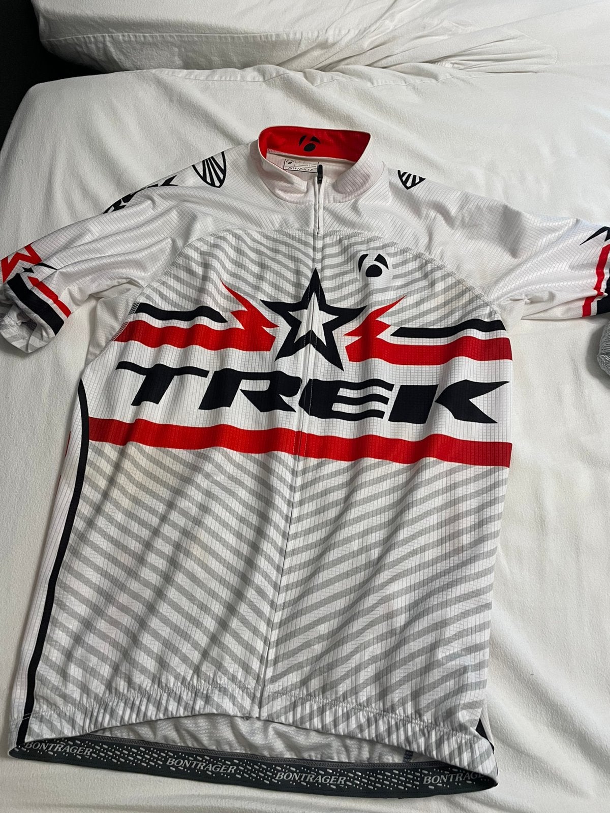Trek fietstrui, Maat 52/54 (L), Wit, Ophalen of Verzenden, Zo goed als nieuw
