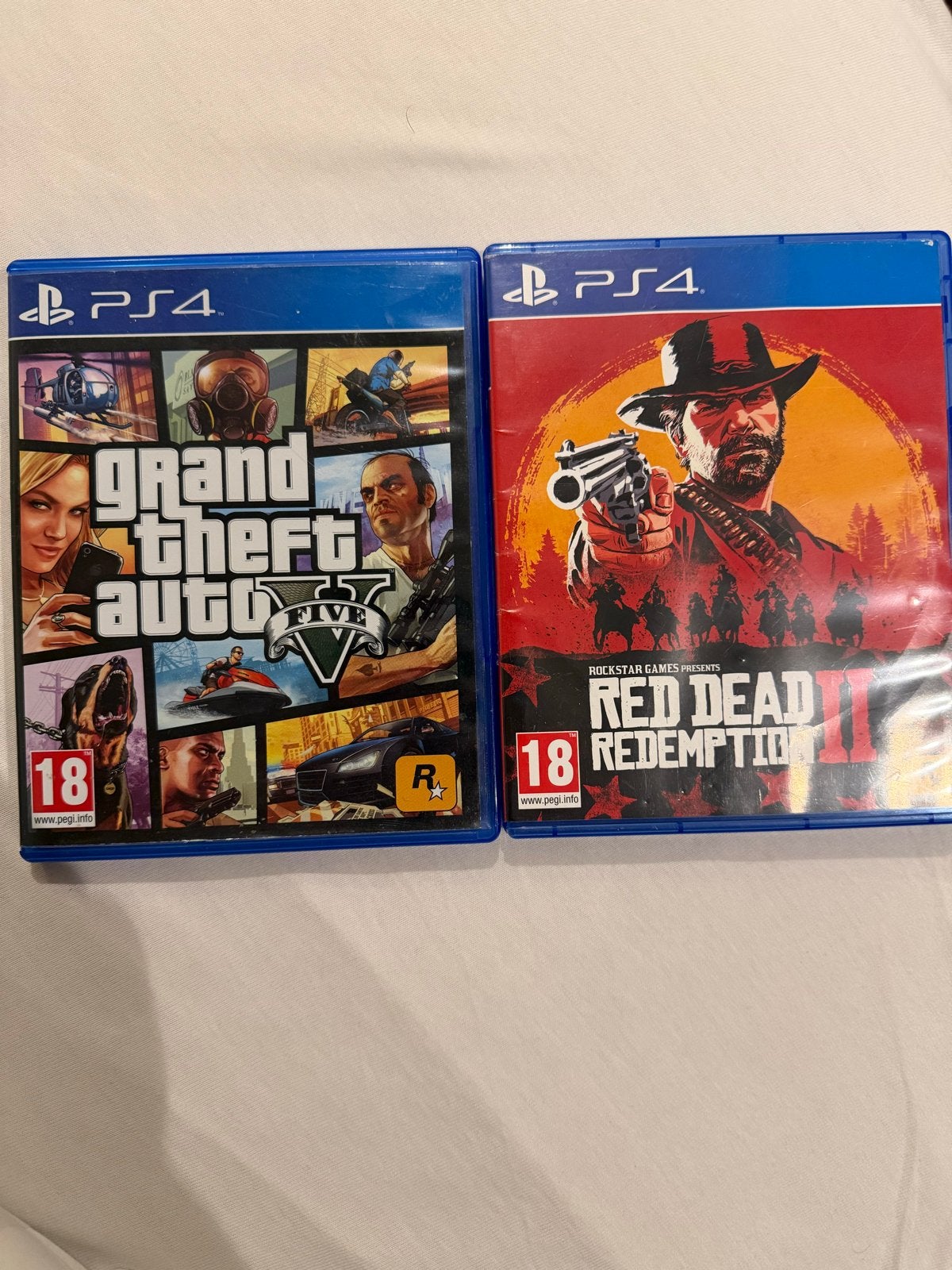 Grand Theft Auto V & Red Dead Redemption 2 PS4, Spelcomputers en Games, Games | Sony PlayStation 4, Zo goed als nieuw, Avontuur en Actie