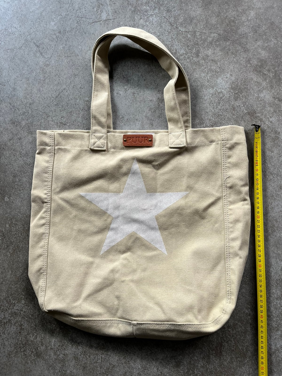 Stoffen tas, Ophalen of Verzenden, Zo goed als nieuw, Beige, Shopper