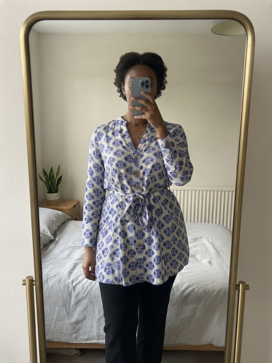 Zara linnen blouse tuniek / maat M / nieuw staat, Ophalen of Verzenden, Zo goed als nieuw, Maat 38/40 (M)