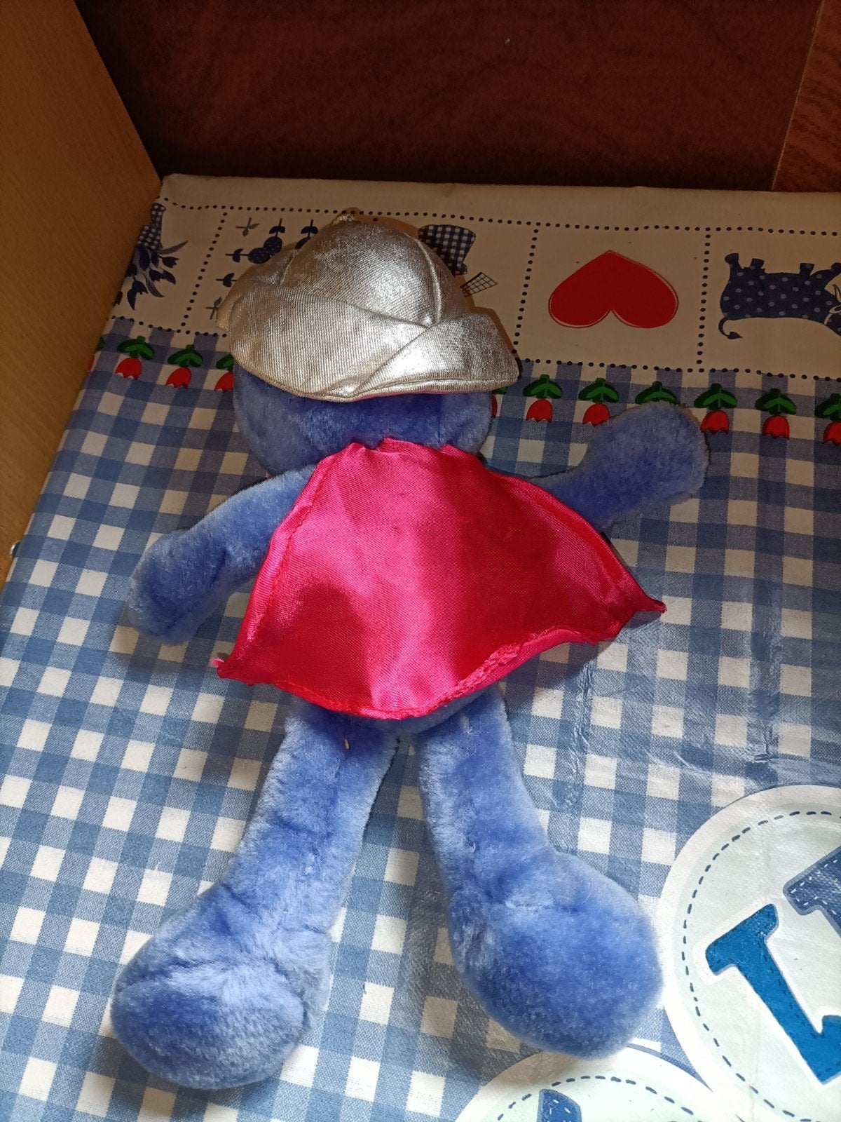 Super Grover knuffel superheld 31 cm groot, Ophalen of Verzenden, Zo goed als nieuw, Overige typen