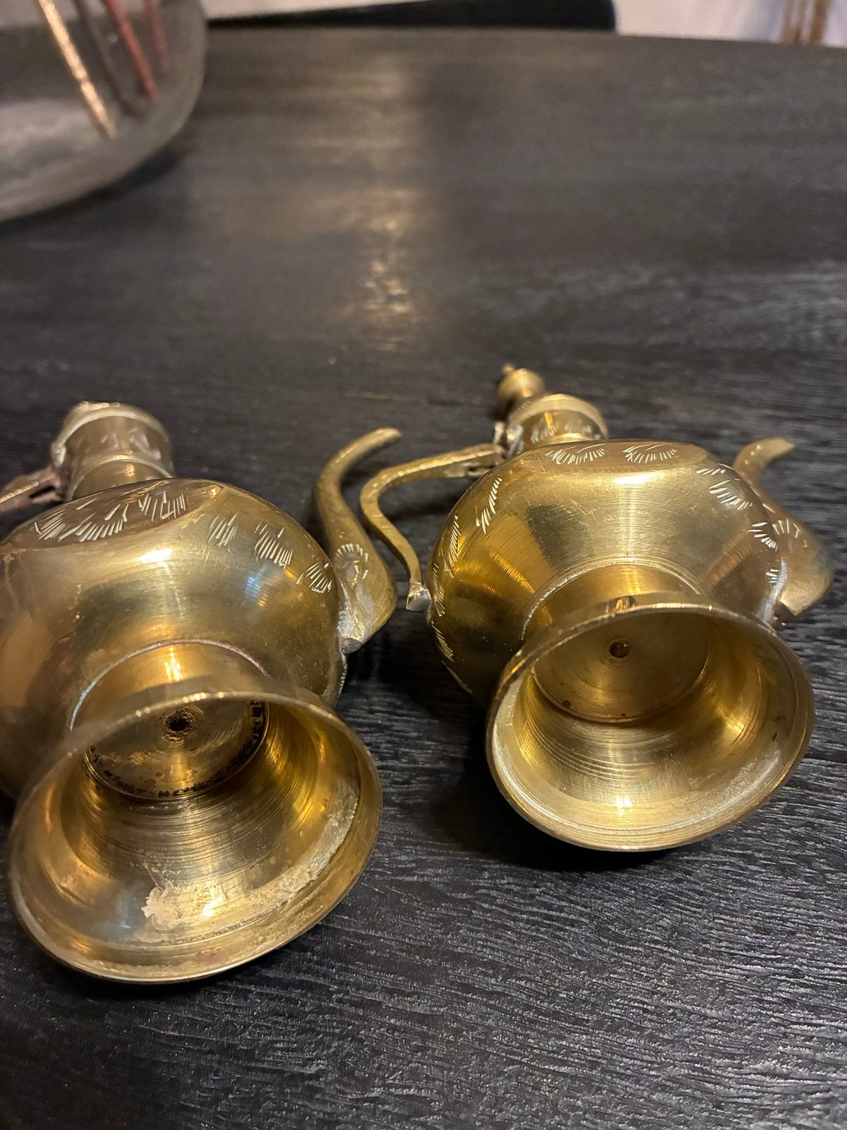 Antieke koperen keteltjes - Set van 2 voor verzamelaars, Ophalen of Verzenden, Koper