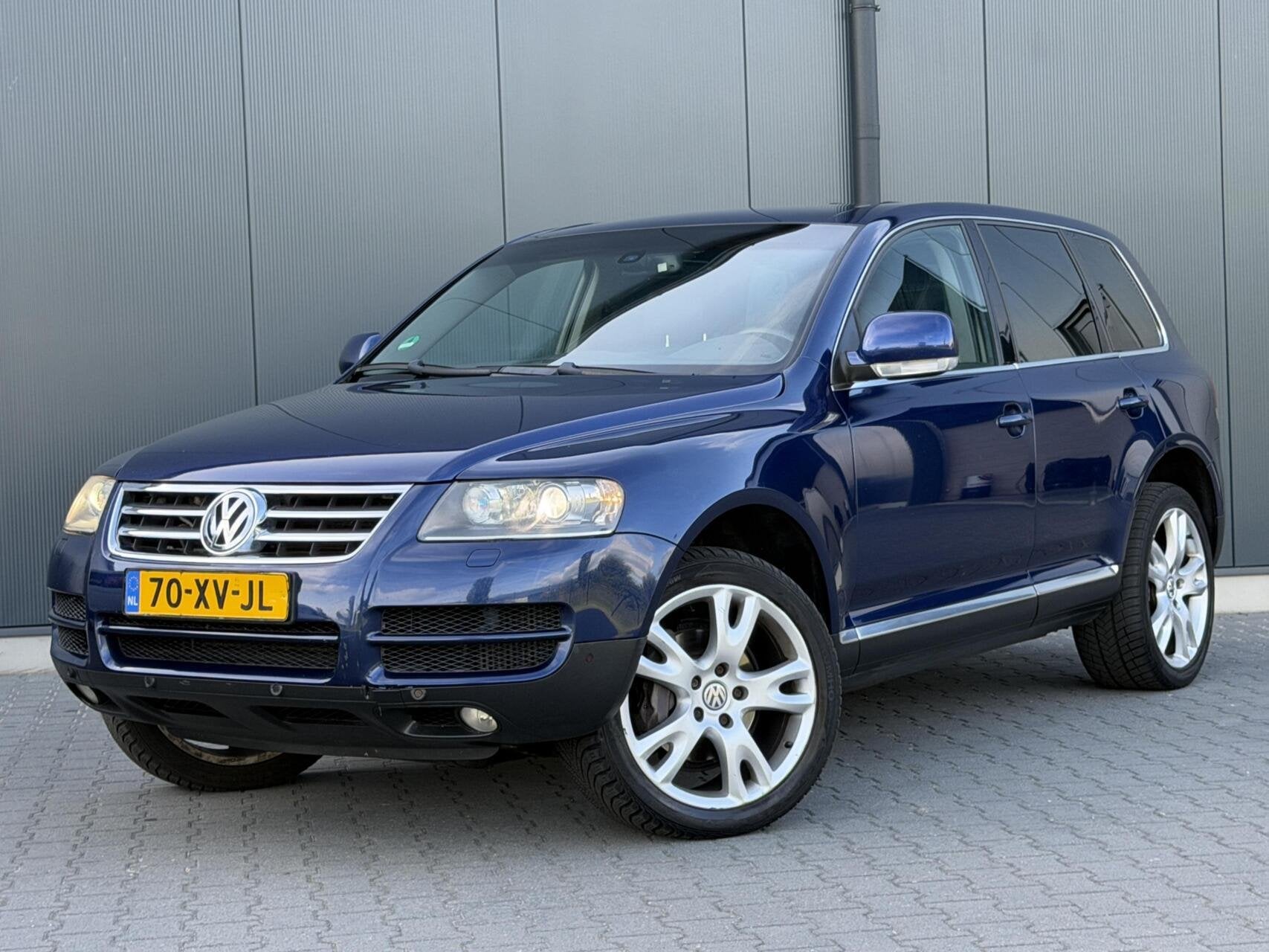 Volkswagen Touareg 3.0 TDI Xenon - Leder - Luchtvering - Tre, Auto's, Automaat, Gebruikt, Zwart, Blauw