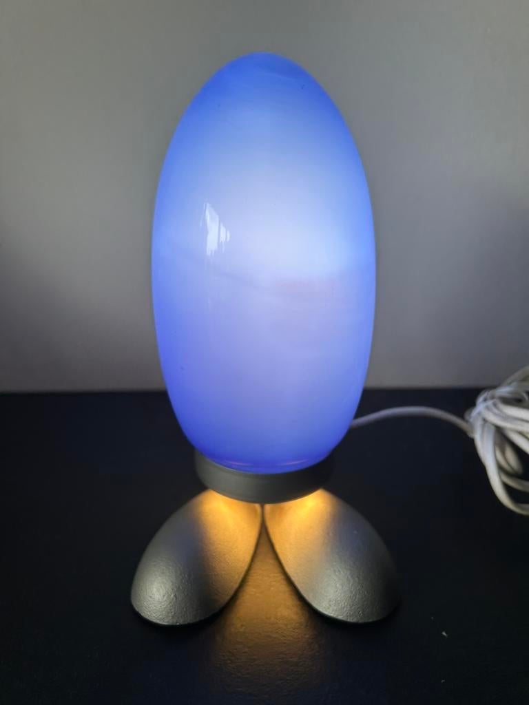 Ikea Dino Egg lamp blauw, Ophalen, Zo goed als nieuw, Glas, Minder dan 50 cm