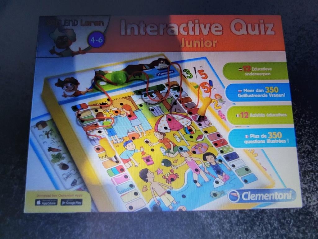 Clementoni Interactive Quiz Junior (4-6 jaar), Ophalen of Verzenden, Zo goed als nieuw, Puzzelen