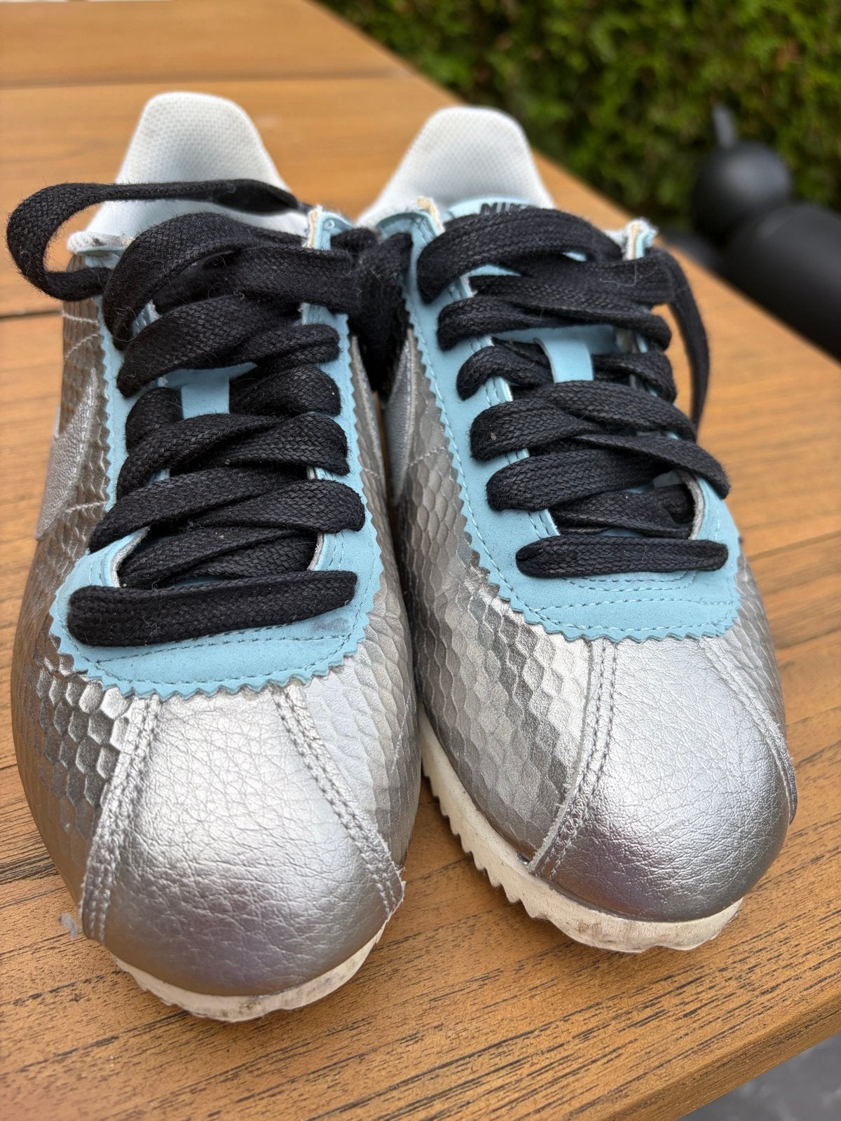 Nike Cortez sneakers maat 36 zilver/blauw, Ophalen of Verzenden, Gedragen, Sneakers of Gympen