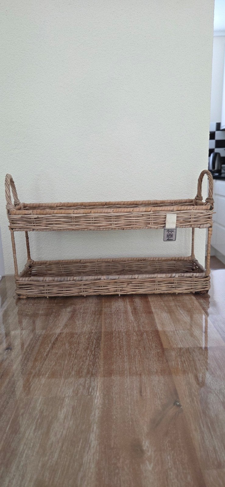 Rivera maison etagere double tray, Ophalen of Verzenden, Zo goed als nieuw, Rechthoekig