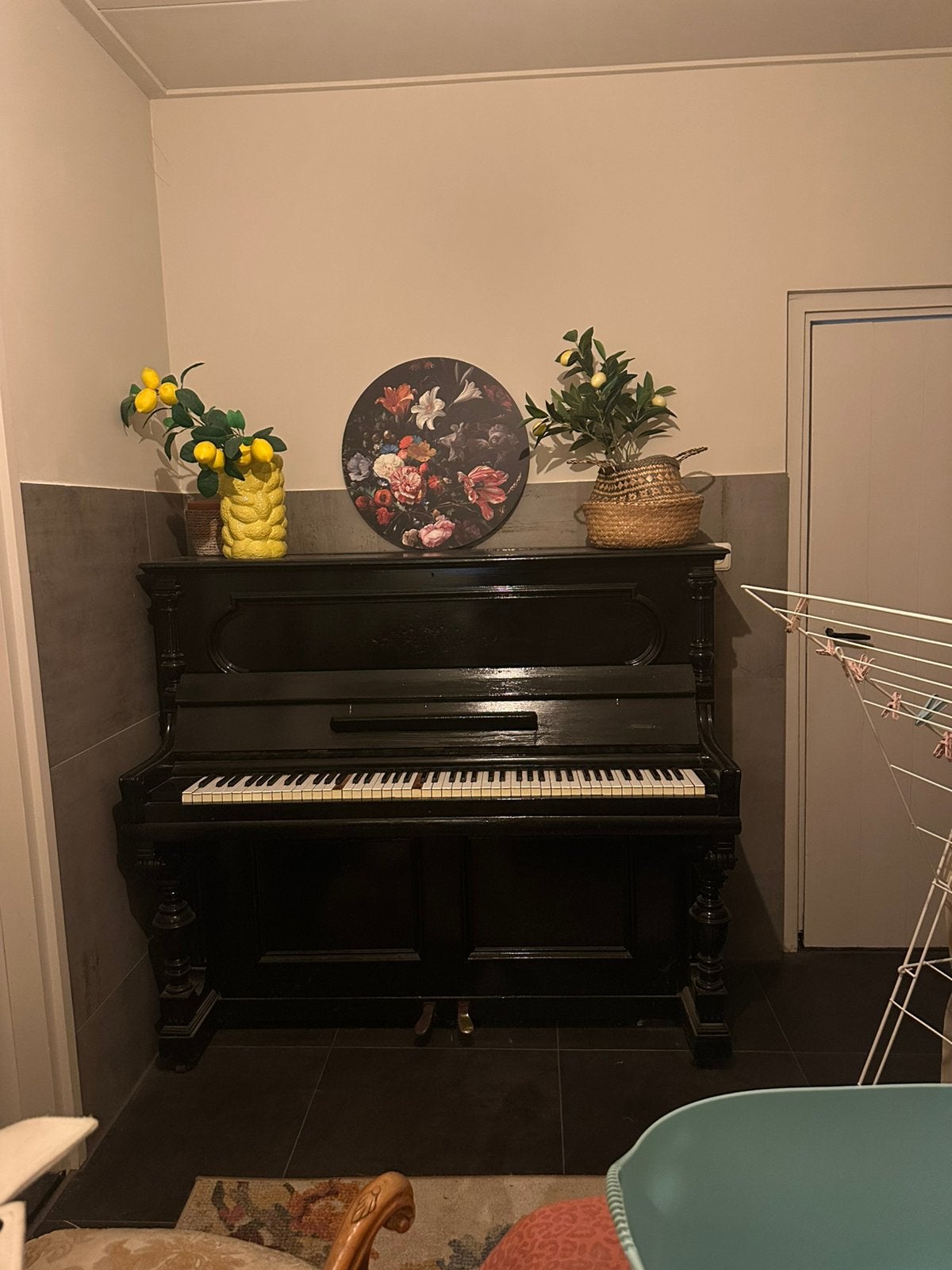 Oude piano - GRATIS, Muziek en Instrumenten, Piano's, Ophalen, Gebruikt, Zwart, Piano