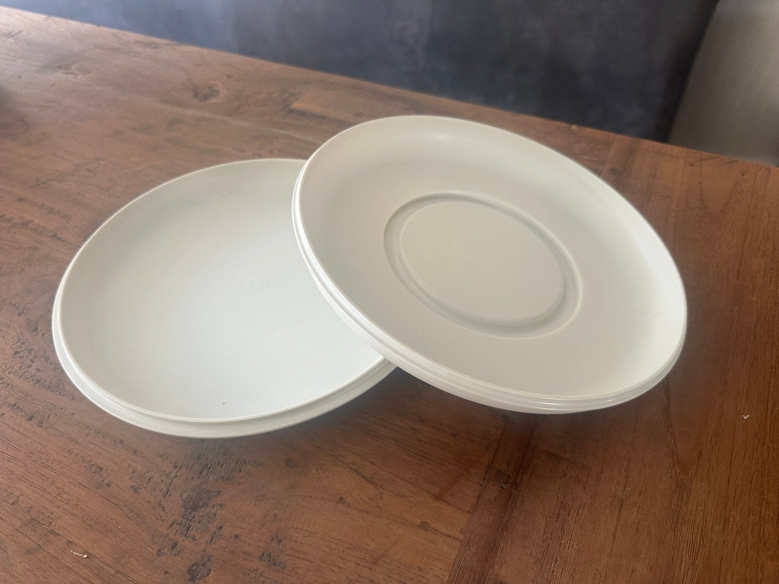 Tupperware schaal met deksel, Huis en Inrichting, Gebruikt, Schaal, Wit, Ophalen of Verzenden