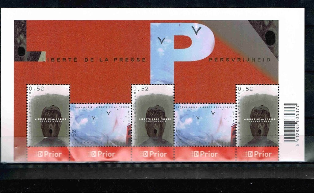 Belgie Blok persvrijheid/9bb, Ophalen of Verzenden, Postfris