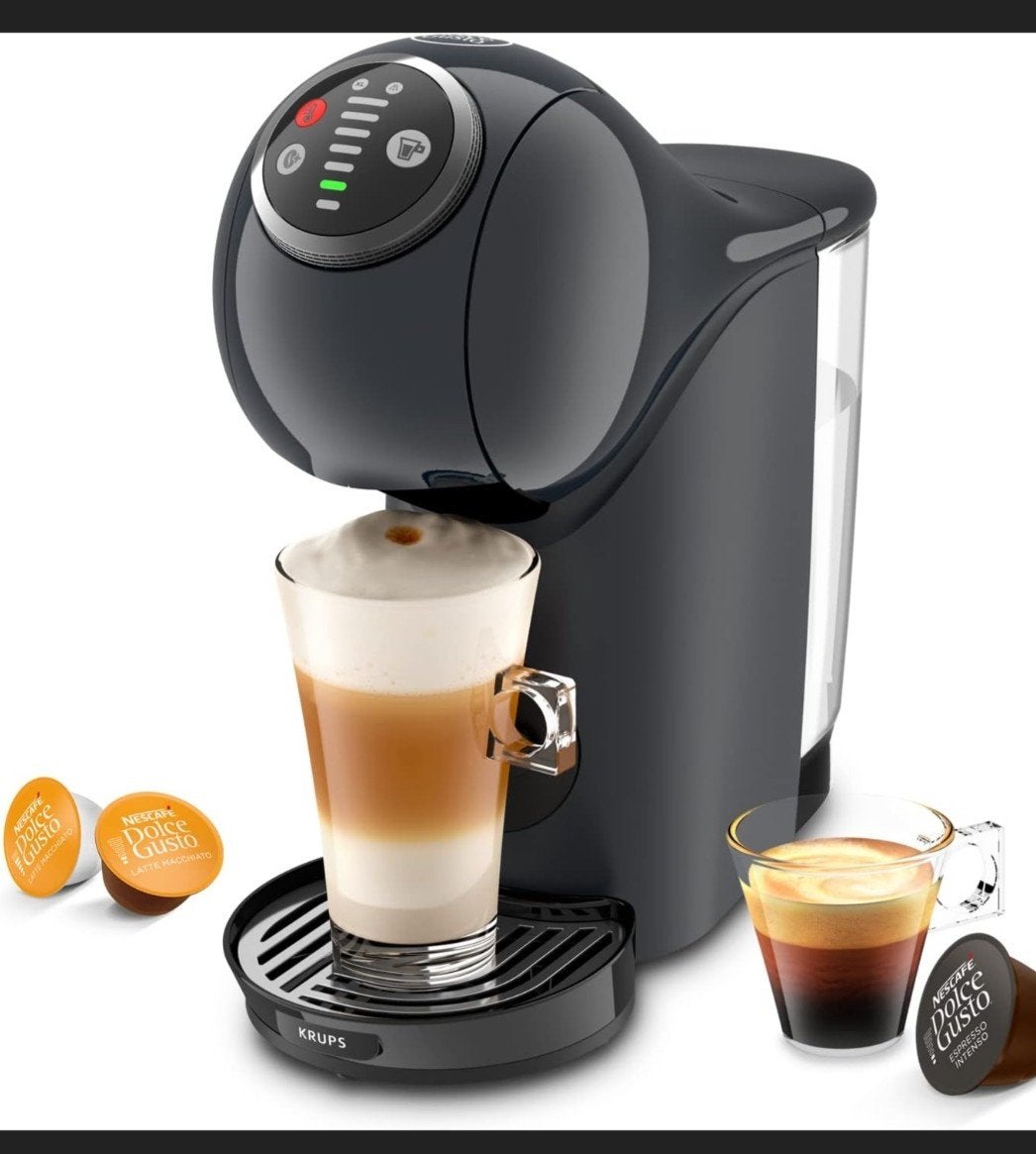 Nescafé Dolce Gusto Genio S Plus met 14 koffiecups, Verzenden, Zo goed als nieuw, Koffiemachine, Koffiepads en cups