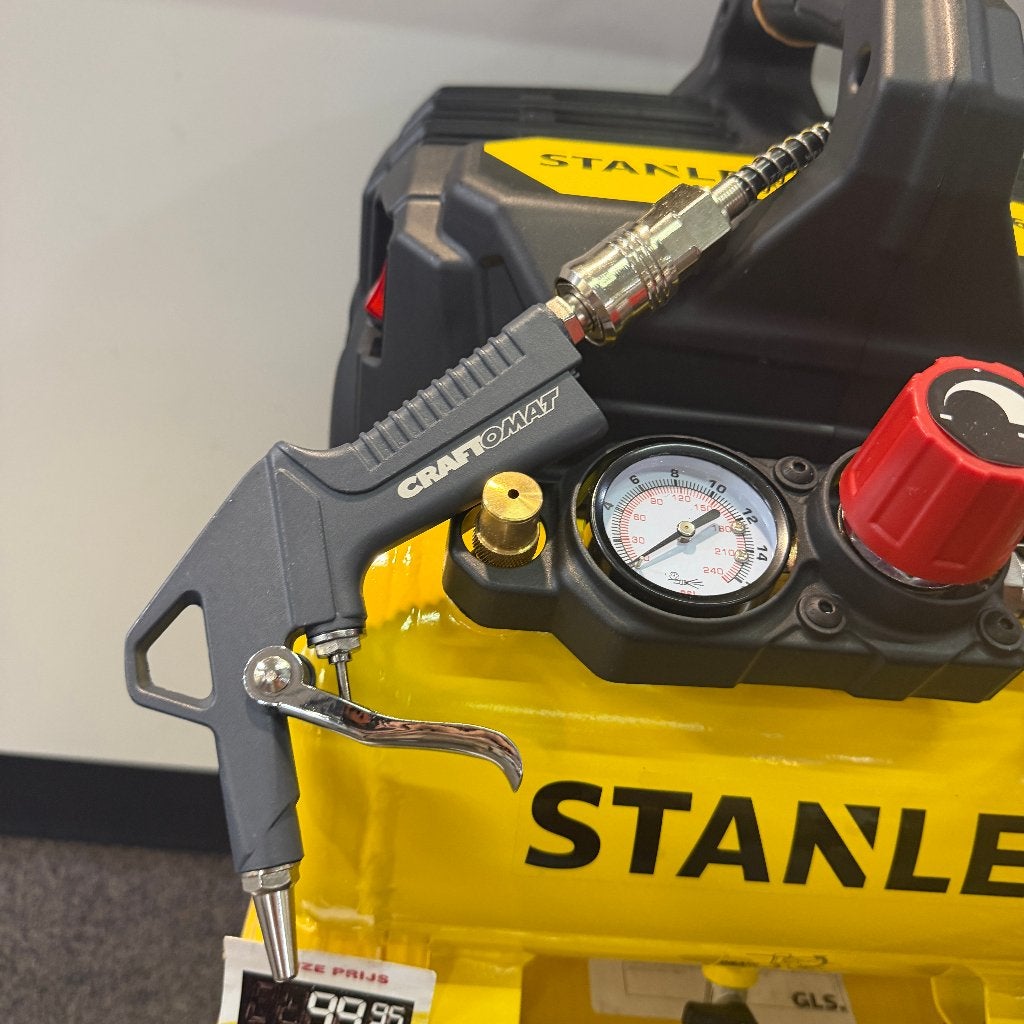 Stanley Silent Air Compressor | DST100| Als nieuw | 405703, Gebruikt, Ophalen of Verzenden, Minder dan 200 liter/min, 6 tot 10 bar