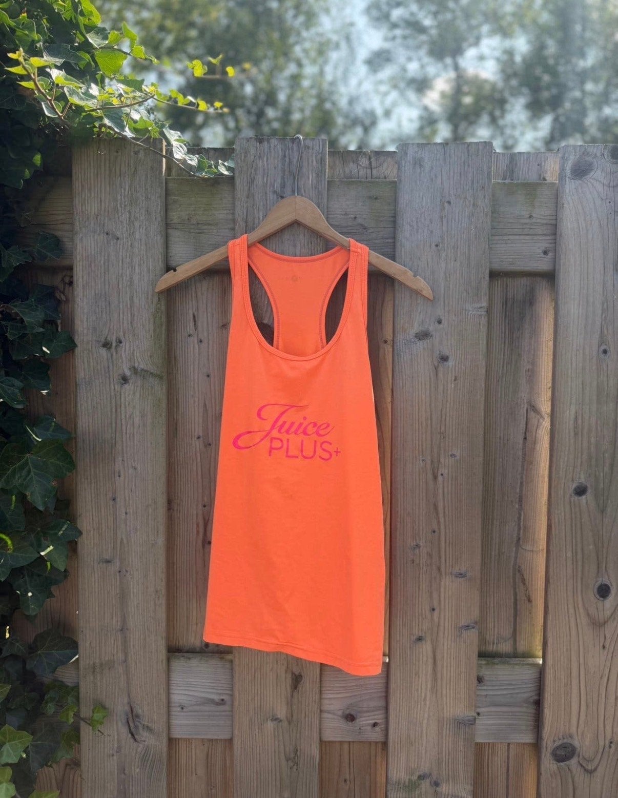 Juice Plus+ sporttank – neon oranje (maat S), Oranje, Ophalen of Verzenden, Fitness of Aerobics, Maat 36 (S)
