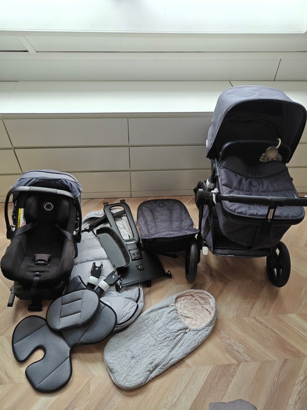 Bugaboo Fox 2 pakket: kinderwagen, maxi-cosi, voetenzakken, Ophalen, Gebruikt, Bugaboo, Combiwagen