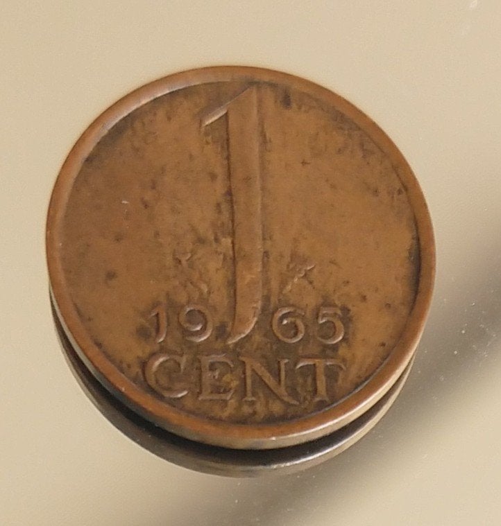 1 cent 1965,  visje,  volgnr 13, Postzegels en Munten, Munten | Nederland, Ophalen of Verzenden, Koningin Juliana