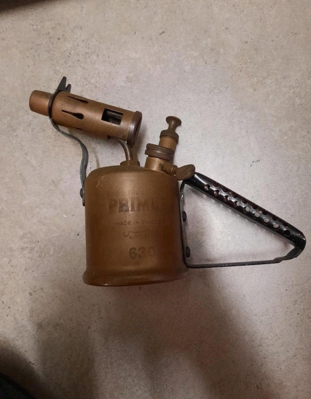 Vintage retro primus 630 Benzinebrander benzine brander petr, Antiek en Kunst, Antiek | Gereedschap en Instrumenten, Ophalen of Verzenden