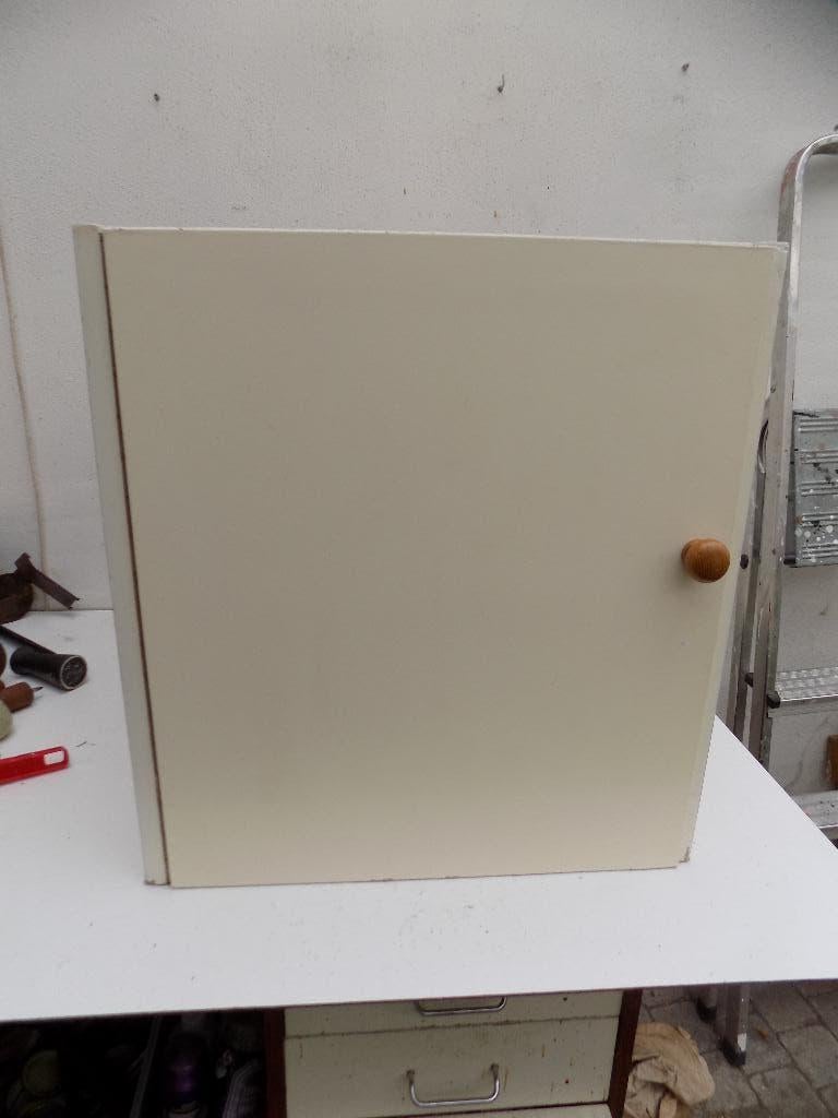 Keukenkastje vintage kastje wit jaren 60 hout retro, Huis en Inrichting, Keuken | Keukenelementen, Ophalen, Gebruikt, Wit, 50 tot 100 cm