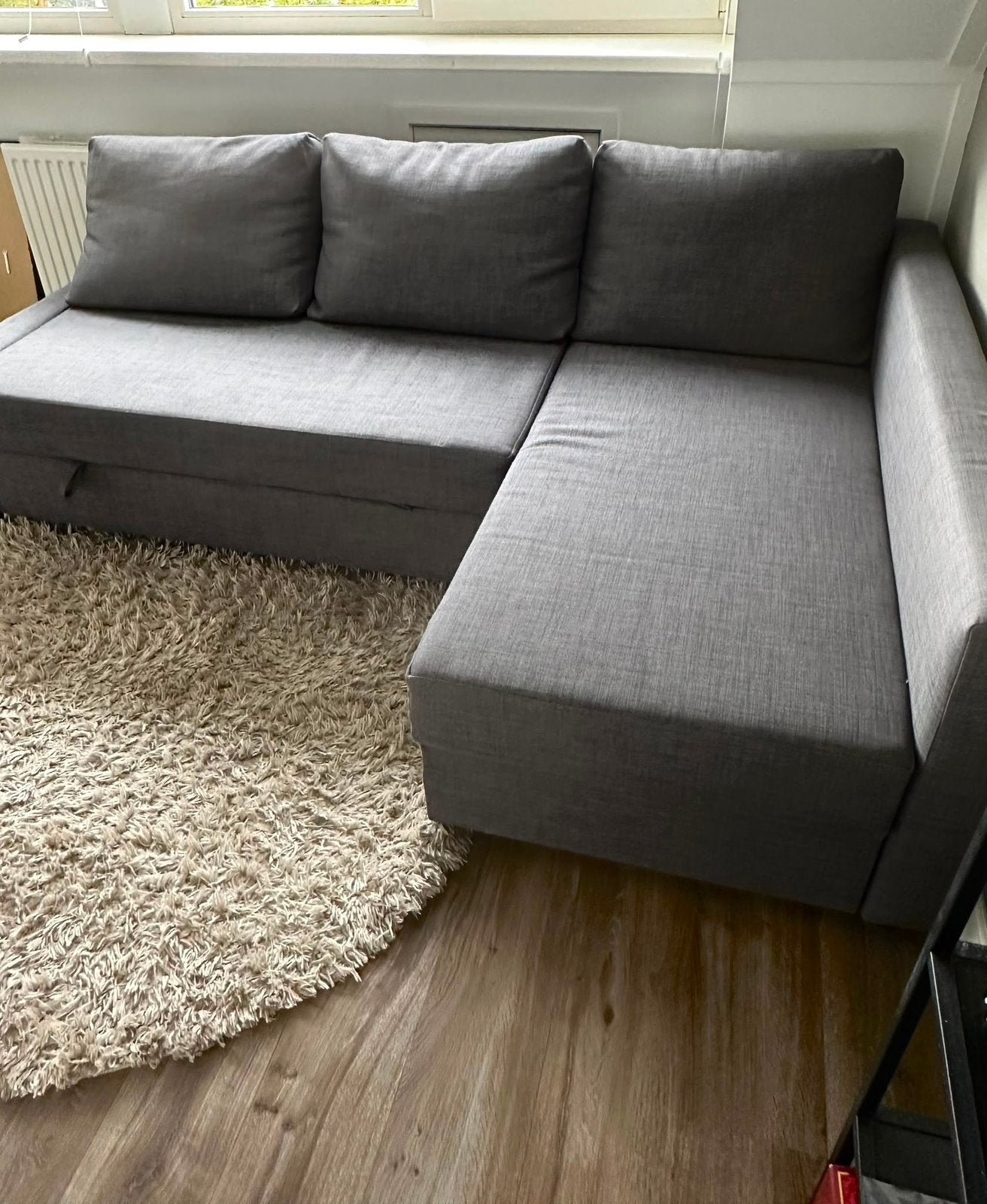 Ikea slaapbank, Ophalen, 100 tot 125 cm, Hoekbank, Driepersoons