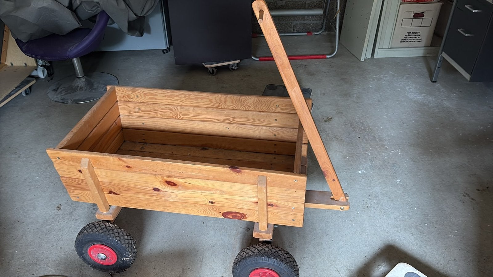 Houten bolderkar - Ideaal voor kinderen, carnaval of krantje, Ophalen, Gebruikt