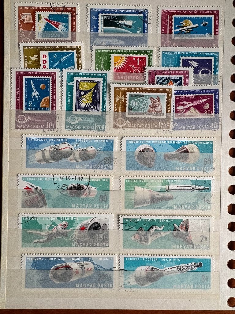 Hongarije Ruimtevaart, Postzegels en Munten, Ophalen of Verzenden, Gestempeld, Overige thema's