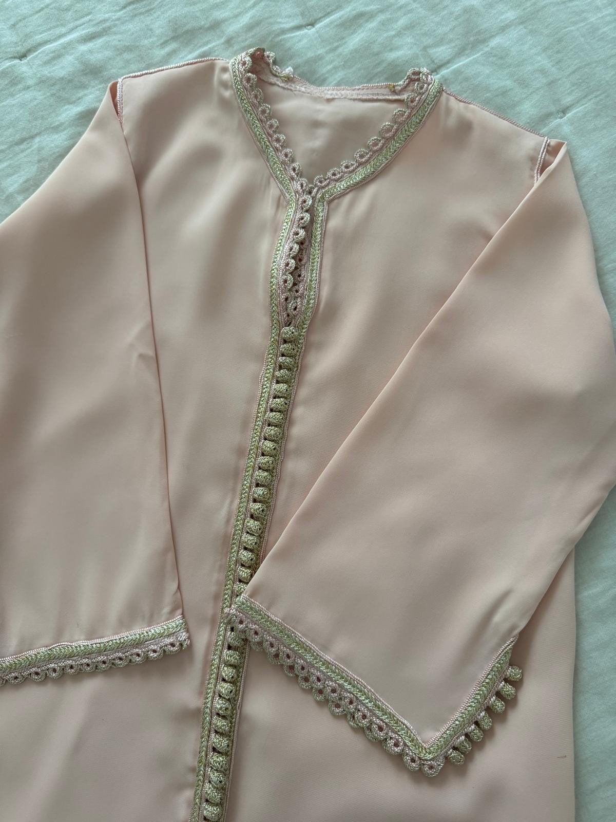 Roze Kinder Kaftan met Gouden Borduurwerk, Ophalen of Verzenden, Nieuw, Meisje, Jurk of Rok