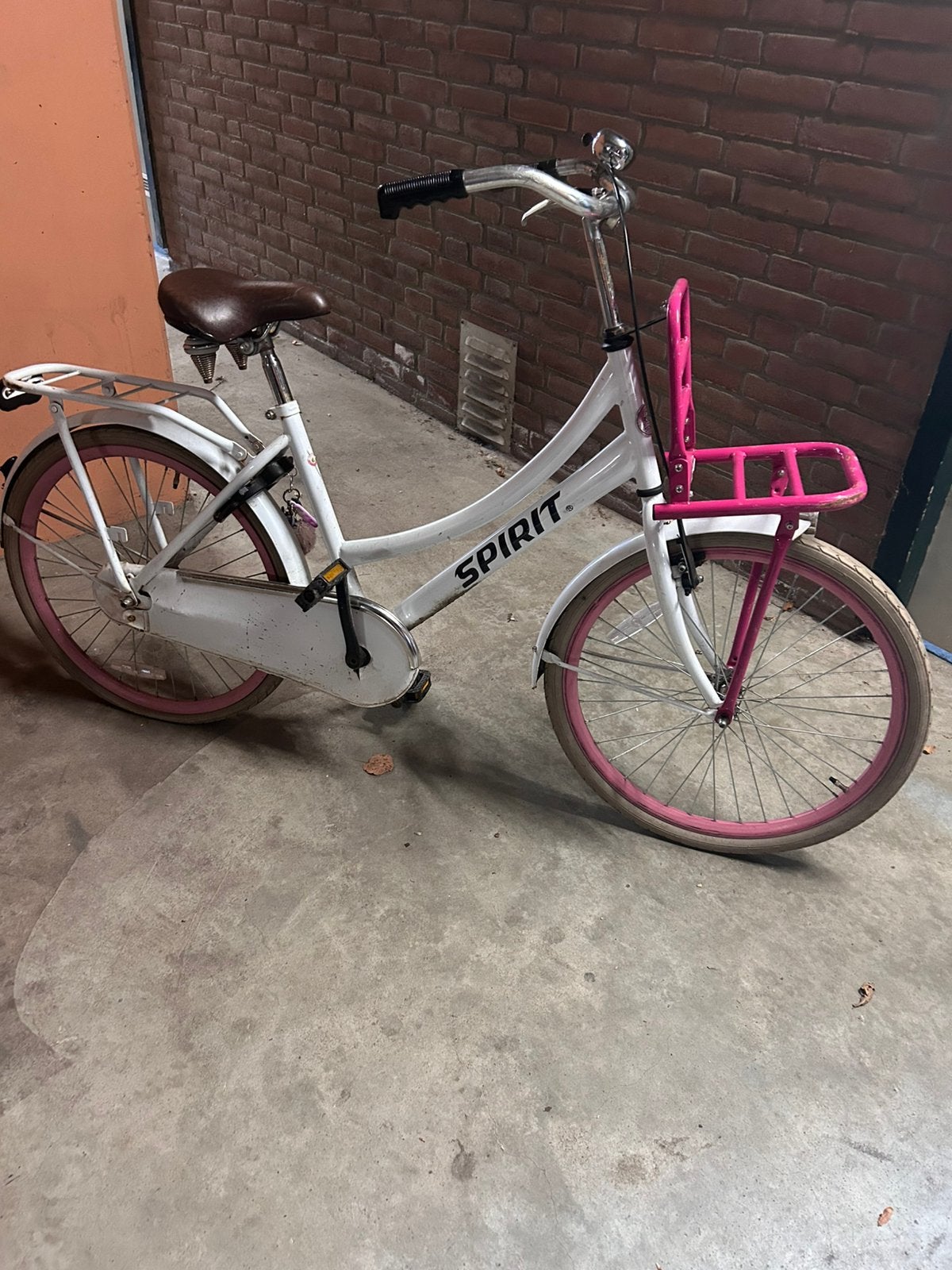 Spirit 24inch meisjesfiets mey voordrager, Fietsen en Brommers, Fietsen | Meisjes, Ophalen, Zo goed als nieuw, Terugtraprem, 24 inch