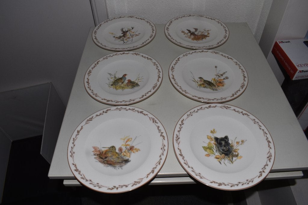 Ontbijtborden Natuurservies Tettau, Info@detagrijn.com, Nieuw, Ophalen of Verzenden, Bord(en)