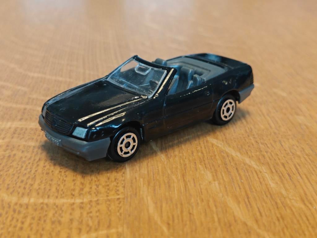 Majorette Mercedes 500 SL ZWART, Ophalen of Verzenden, Auto