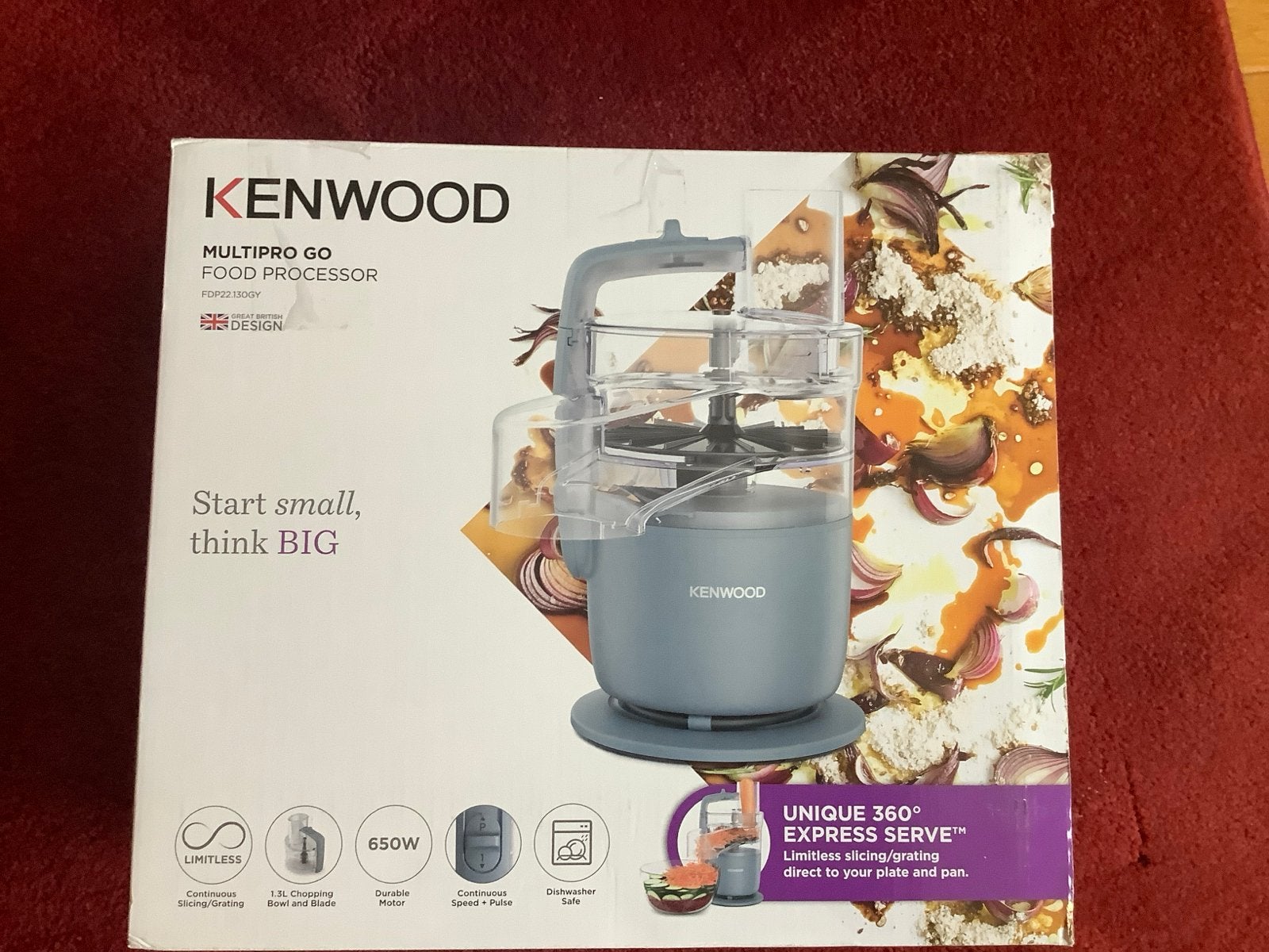 Kenwood MultiPro Go Foodprocessor - Nieuw in doos, Ophalen, 1 tot 2 liter, Nieuw, Vaatwasserbestendig