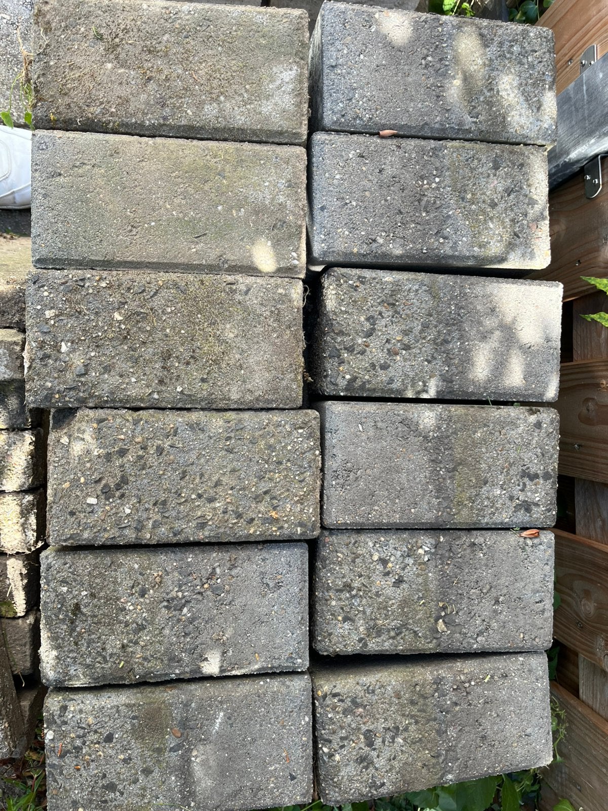 Ca 100 klinkers 21x10x8cm, Tuin en Terras, Ophalen, Gebruikt, Klinkers, 5 tot 10 m²