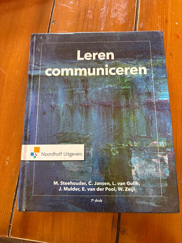 Leren communiceren boek, Boeken, Zo goed als nieuw, Noordhoff Uitgevers, Alpha, HBO