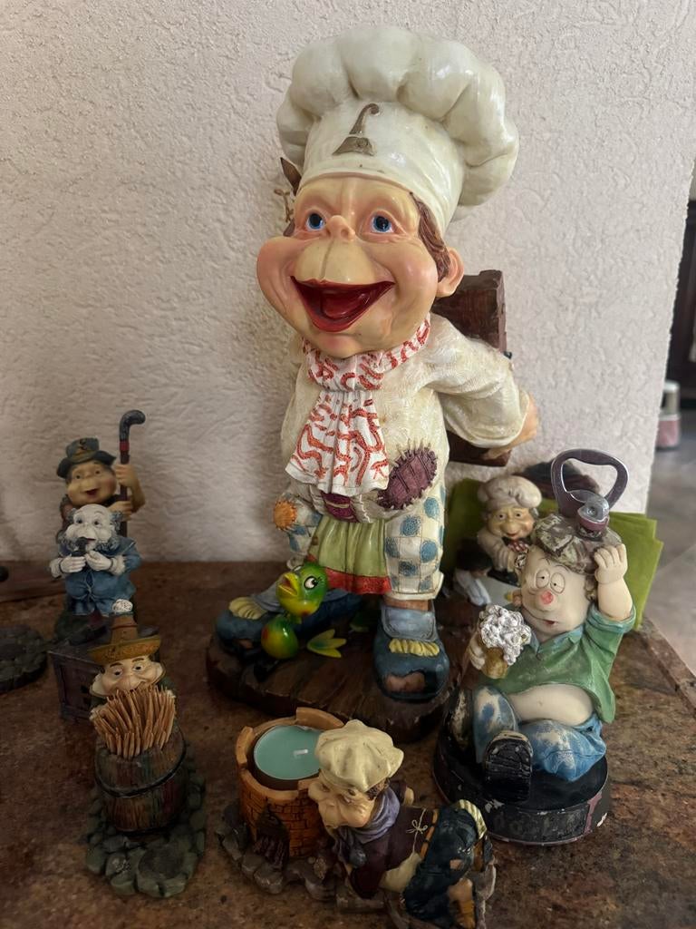 Grote Chef-kok laaf efteling collectors items, Ophalen, Zo goed als nieuw, Beeldje of Poppetje