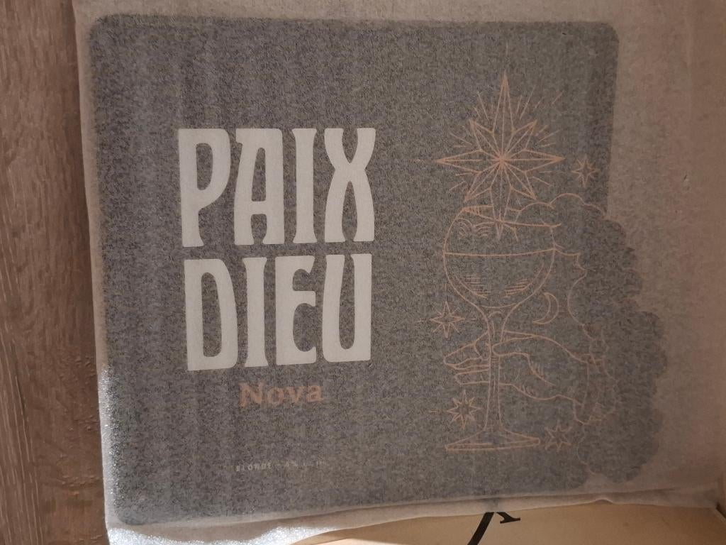 Reclamebord Paix Dieu Nova bier, Verzamelen, Biermerken, Nieuw, Reclamebord, Plaat of Schild, Overige merken, Ophalen of Verzenden