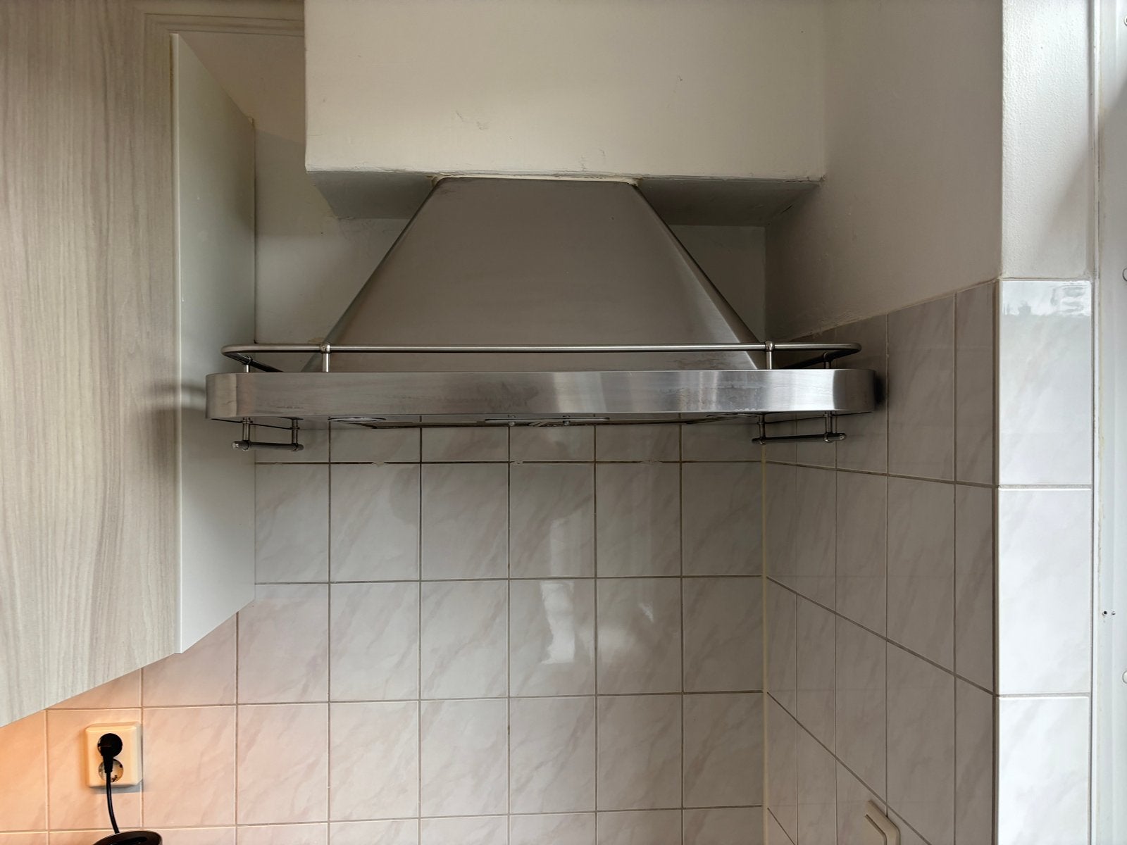 IKEA Afzuigkap - RVS Wandschouwkap met Verlichting, Ophalen, Gebruikt, Wandschouwkap, Vrijstaand
